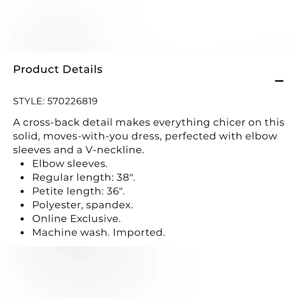 Chico’s Black V-Neck Criss-Cross Back Dress - Picture 11 of 11